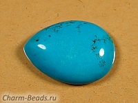 Кабошон бирюзы (имитация). Погрешность измерения в пределах 0,5 - 1 мм.