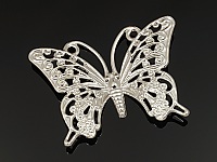 Легкая штампованная подвеска с покрытием "серебро". Диаметр отверстия 2 мм. Цена указана за штуку.