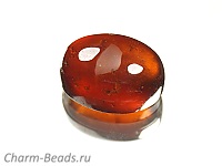 Кабошон граната. Бразилия. Погрешность измерения 0,5 -1 мм. Микровыемки.