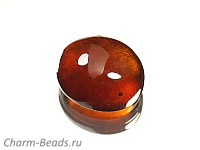 Кабошон граната. Бразилия. Погрешность измерения 0,5 -1 мм. Микровыемки.