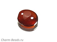 Кабошон граната. Бразилия. Погрешность измерения 0,5 -1 мм. Микровыемки.