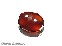 Кабошон граната. Бразилия. Погрешность измерения 0,5 -1 мм. Микровыемки.