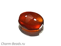 Кабошон граната. Бразилия. Погрешность измерения 0,5 -1 мм. Микровыемки.