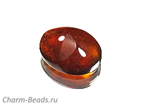 Кабошон граната. Бразилия. Погрешность измерения 0,5 -1 мм. Микровыемки.