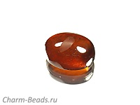 Кабошон граната. Бразилия. Погрешность измерения 0,5 -1 мм. Микровыемки.