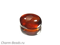 Кабошон граната. Бразилия. Погрешность измерения 0,5 -1 мм. Микровыемки.