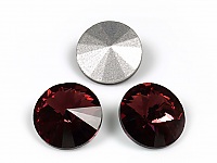 Компонент для бижутерии Риволи -  Rivol - 12 мм  из хрустального стекла. Могут встречаться дефекты поверхности. Цена указана за 1 шт.