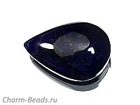Кабошон сугилита. Погрешность измерения 0,5 - 1 мм. Микровыемки.